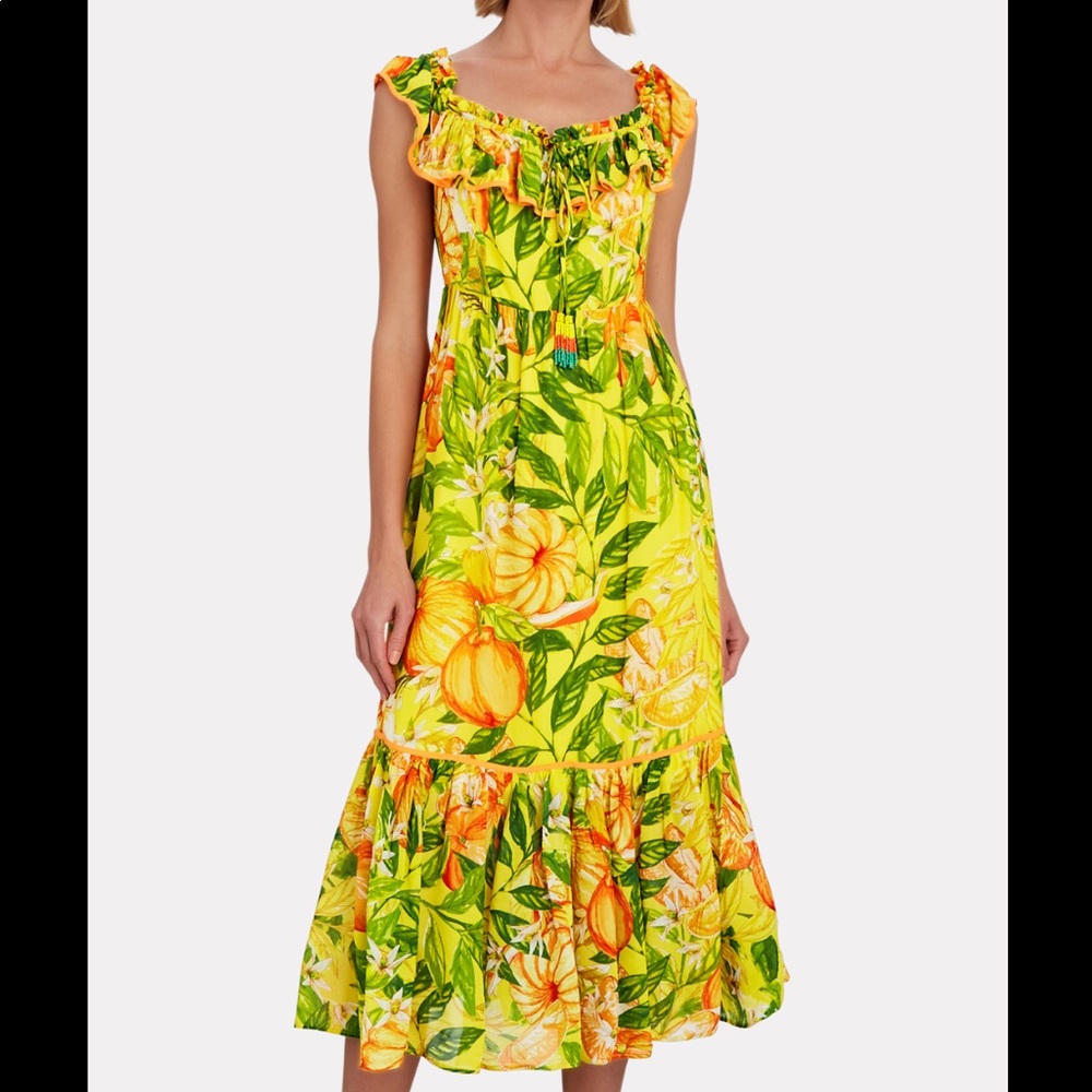 NWT Farm Rio Tangerines Dress - Picture 2 of 14